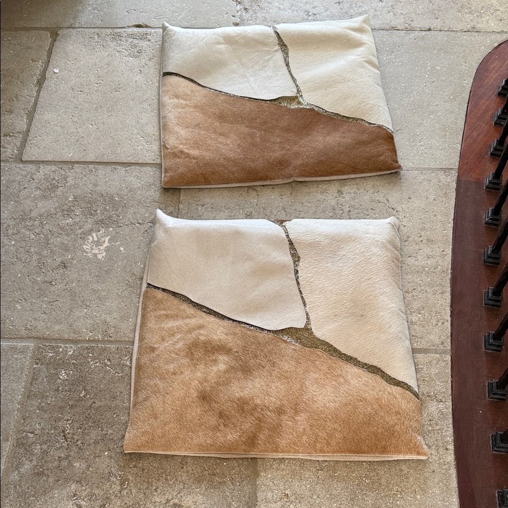 Callisto Home White and Brown Accent Pillow - Picture 2 of 5